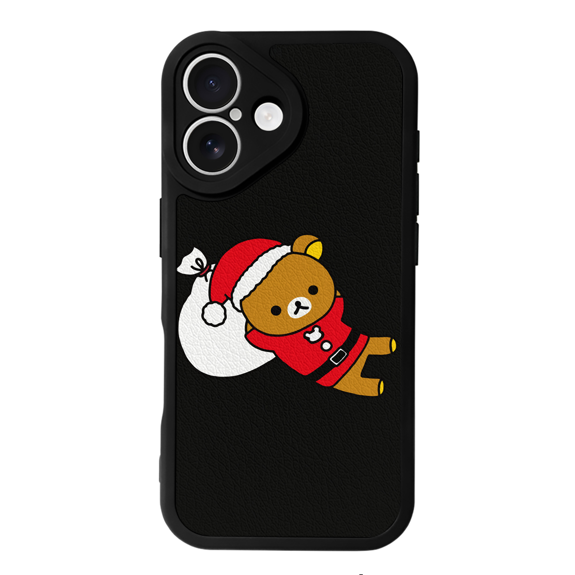 （画像用） リラックマ リラックマ キイロイトリ Rilakkuma Korilakkuma Kiiroitori 【iPhone 16シリーズ対応】シリコンスマホケース（レザー調） 材質：シリコン